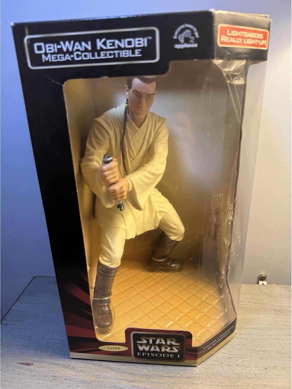 Star Wars Episode I Obi-Wan Kenobi Mega Collectible 12” Figure